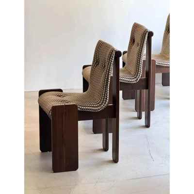 中古风实木餐椅2025新款高端餐椅设计师白蜡木餐椅靠背椅侘寂风椅