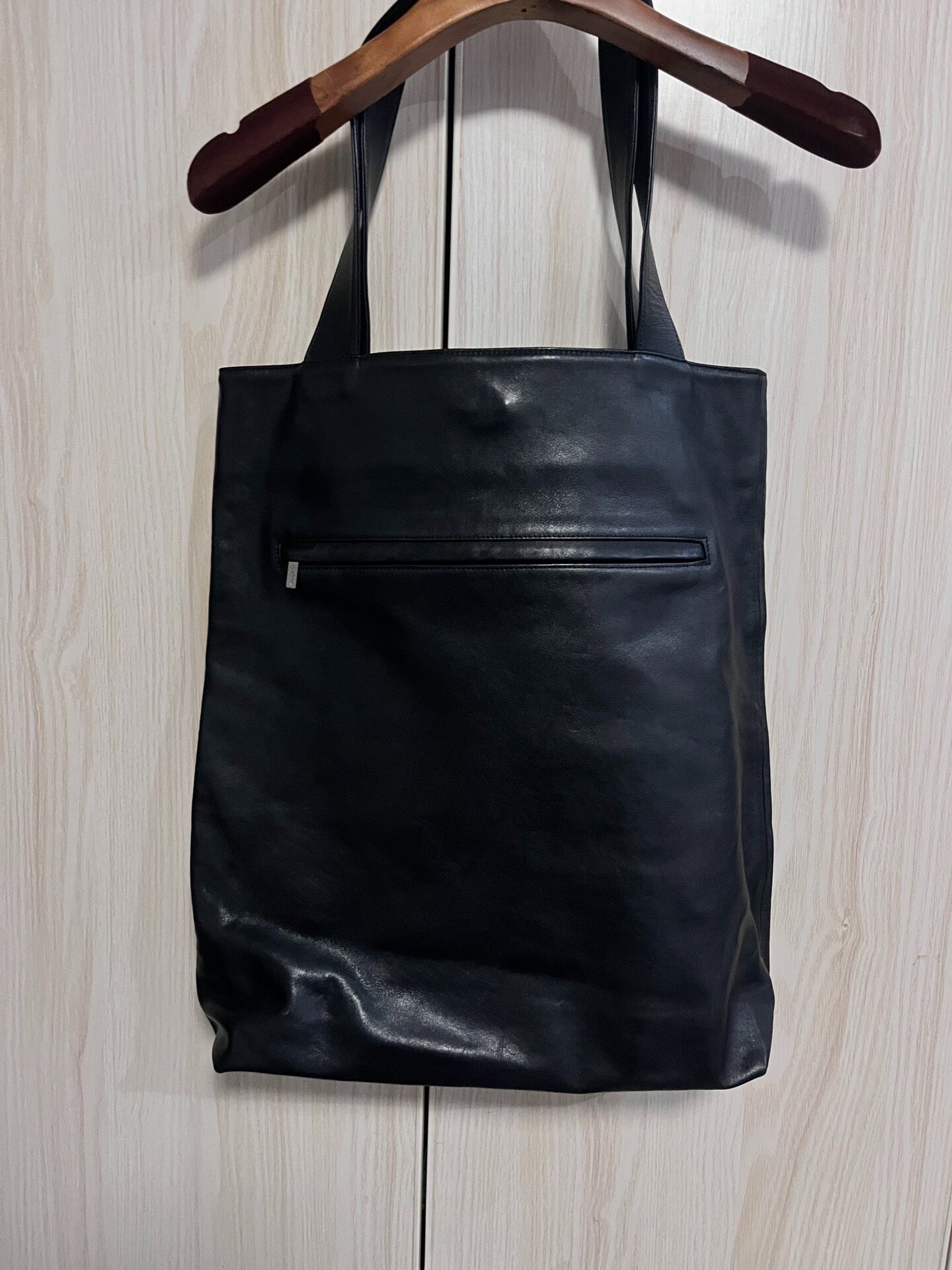 Yohji Yamamoto 22AW Leather Tote Bag — back