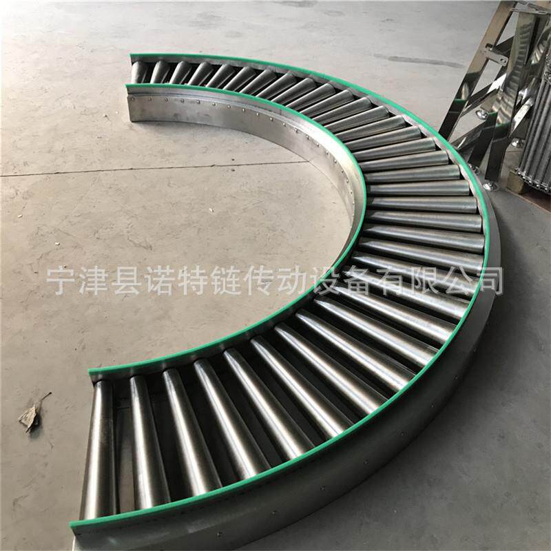 供应空调风机组装线滚筒输送机无动力辊筒转弯机物流装卸输送机