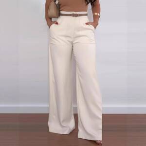 High Waisted Wide Leg Dress Pants - Aesthetic Vintage Outfit