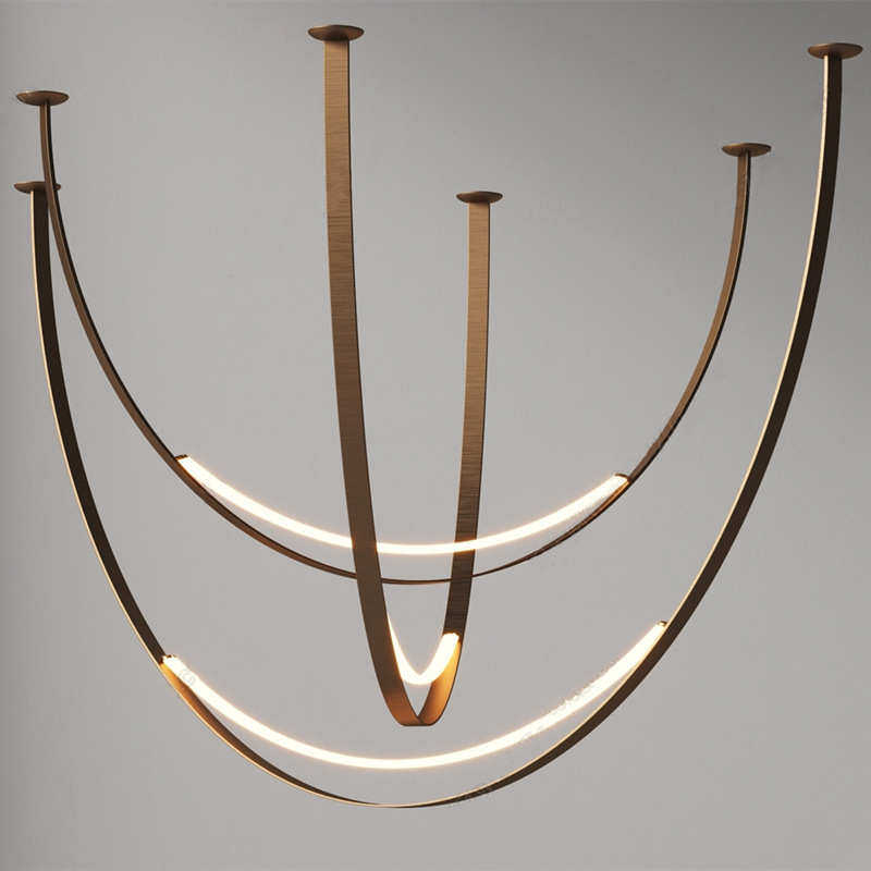 新款设计师led艺术吊灯客厅餐厅样板房前台吧台别墅复式楼梯灯具,家装灯饰光源,客厅吊灯,淘宝优惠券,粉丝福利购,淘宝优惠卷