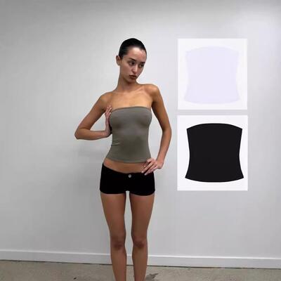 Strutter Strapless White Top