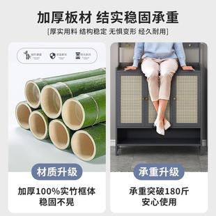 架带门奶油风简易多层置物收 2024新款 爆款 家用门口鞋 柜子宿舍鞋