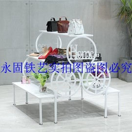 服装店中岛展示柜商场，饰品展示柜创意流水，台鞋店鞋架多功能展