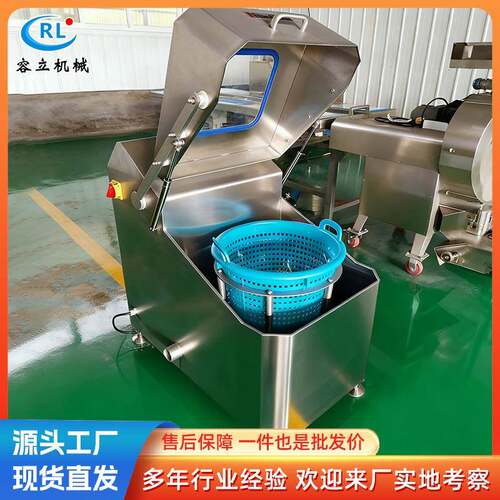 商用饺子包子馅脱水机不锈钢变频式蔬菜甩干机高速转筒沥水设备