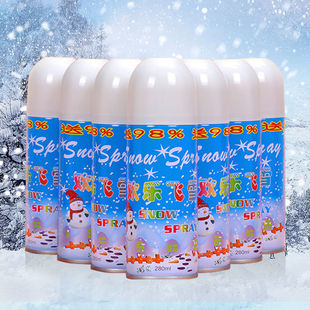 仿真白色飞雪喷雾泡沫雪花喷雪罐人工人造雪圣诞节下雪假雪道具喷