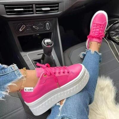 Platform White Shoes Woman Sneakers Fashion Ladies Trainers