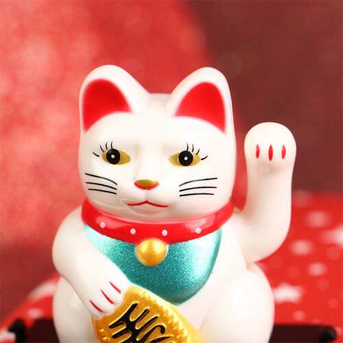 1Pc Mini Fashion Art Craft Solar Miniature Lucky Cat Cartoon