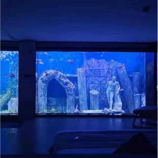 大型亚克力鱼缸制做酒吧KTV展览生态观赏鱼缸高透明承接水族工程