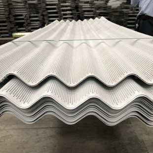饰波浪冲孔网 屋面装 墙面瓦楞板穿孔 镀铝锌穿孔压型吸音板 万诺