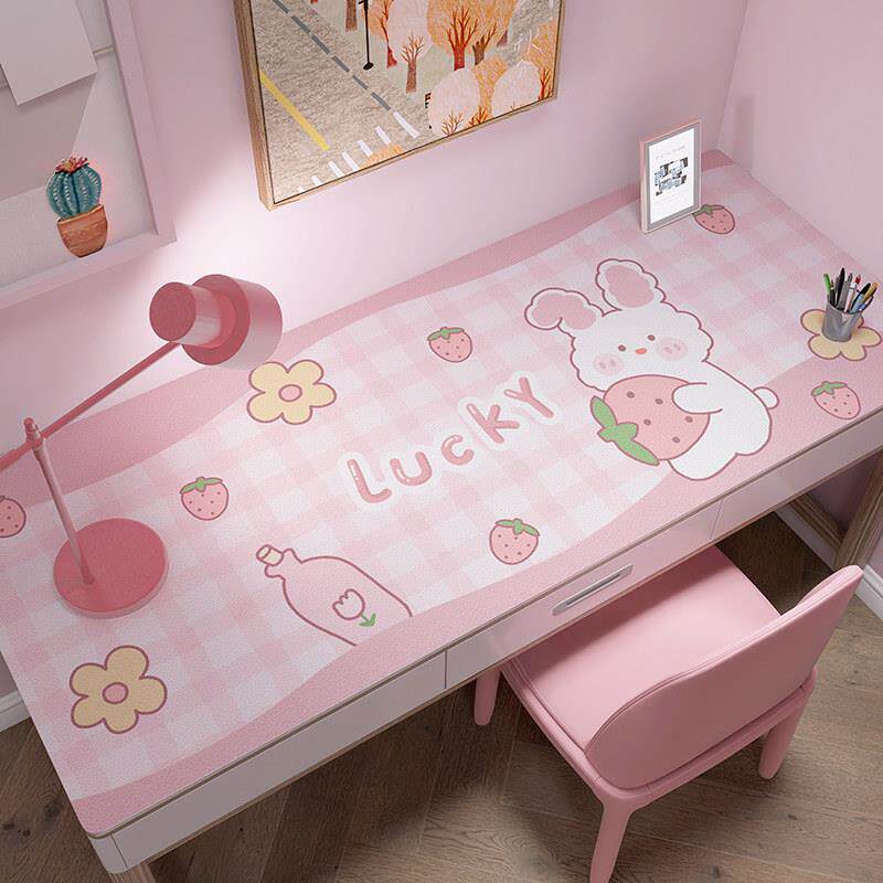 少女心卡通皮革桌垫书桌布学生可裁剪环保儿童学习桌专用护眼