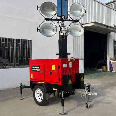 移动式照明灯车金卤灯液压升降7米灯塔light tower HMF969A-W