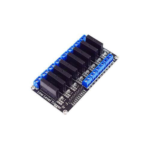 1/2/4/6/8路固态继电器模块高电平低电平3V5V12V24V负载250V2A