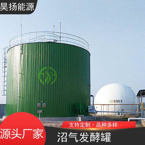 中大型沼气工程发酵设备搪瓷拼装罐工程施工厌氧沼气发酵罐