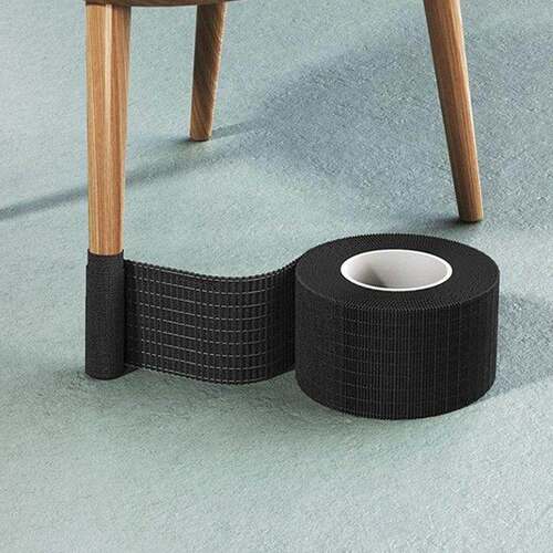 Floor protection strips for table and chair legs, wear-resis