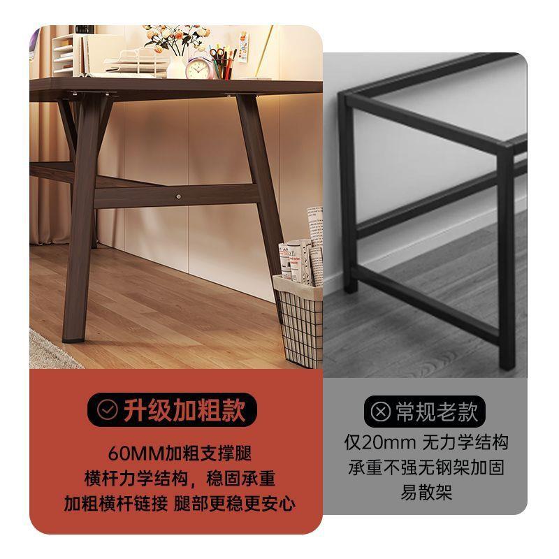 电脑桌套装套办公桌简约桌现代书1椅桌学生家用写一字卧室复古桌