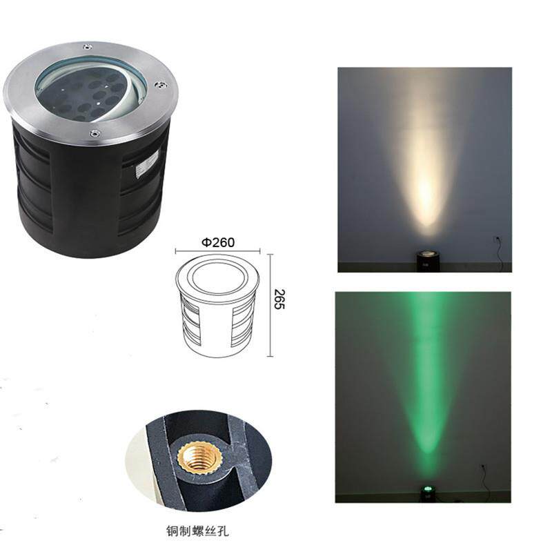 18W36W防水台阶墙壁led外部偏光可调角度地埋灯偏光地埋灯外壳