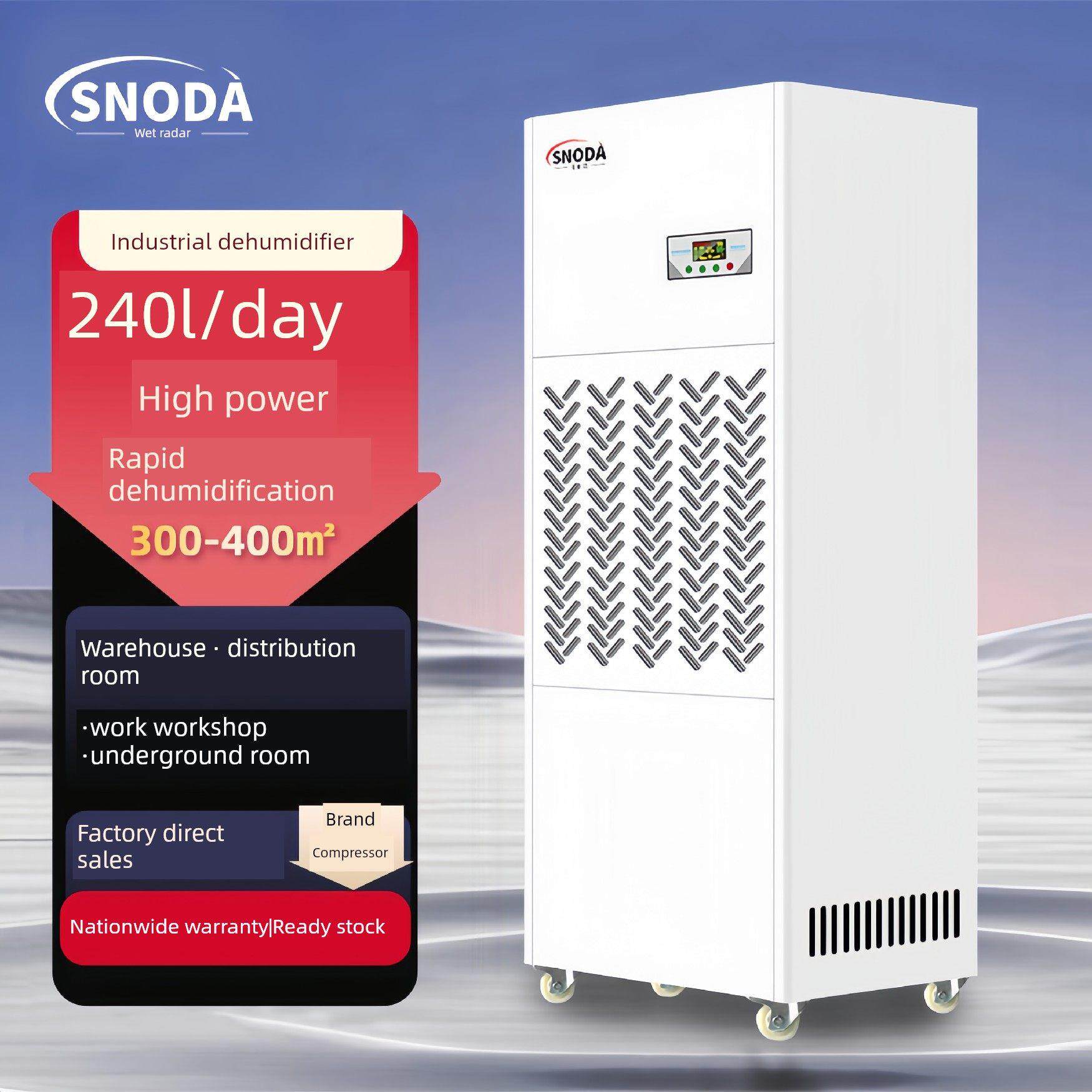 工业型除湿机大功率配电房车间地下室大型仓库除湿泳池干燥机商用