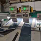 电脑刺绣机专业刺绣机工业绣花机9针20头平绣全自动电脑花样机