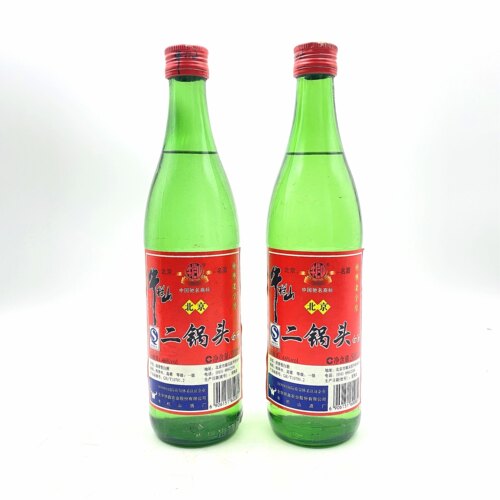 2009年46度牛栏山二锅头500ml*2瓶清香型纯粮酿造口粮老酒