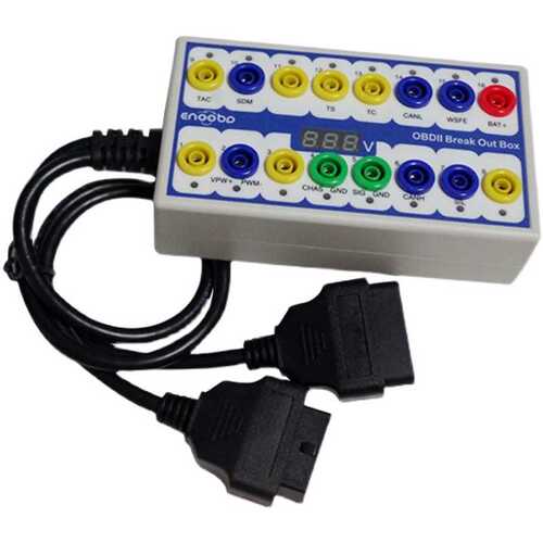 OBDII Protocol Detector Break Out Box 16pin 协议检测器接线盒