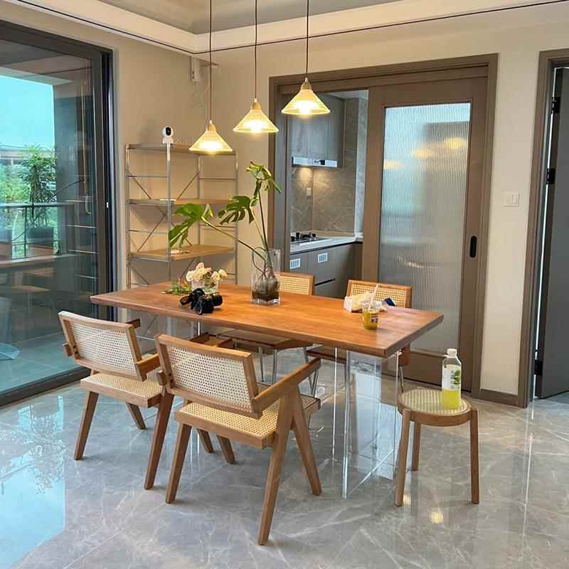 ?老榆板NOA实木飘窗板松木白木蜡板木板桌整板茶桌面板板餐桌面原