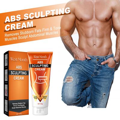 West Month Muscle Care Cream - Daily Men's Ab Definition Fit