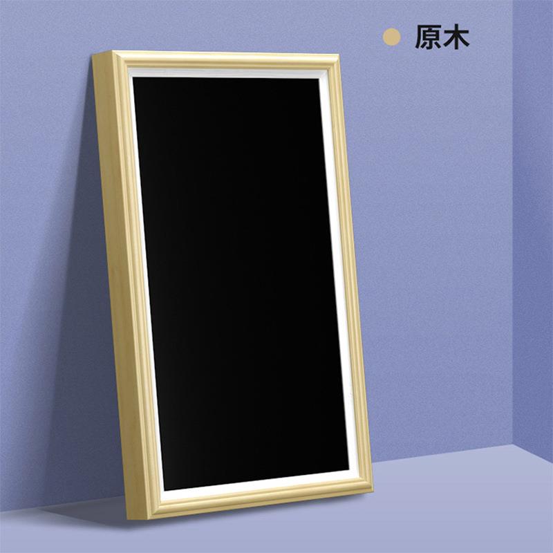 厂家促销壁挂画框广告机 原木电子相框智能高清装饰液晶显示屏