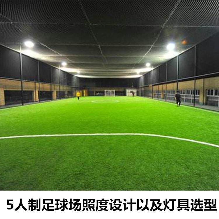 小型标准五人制笼式户外球场高杆LED照明灯光布置足球场照明灯具