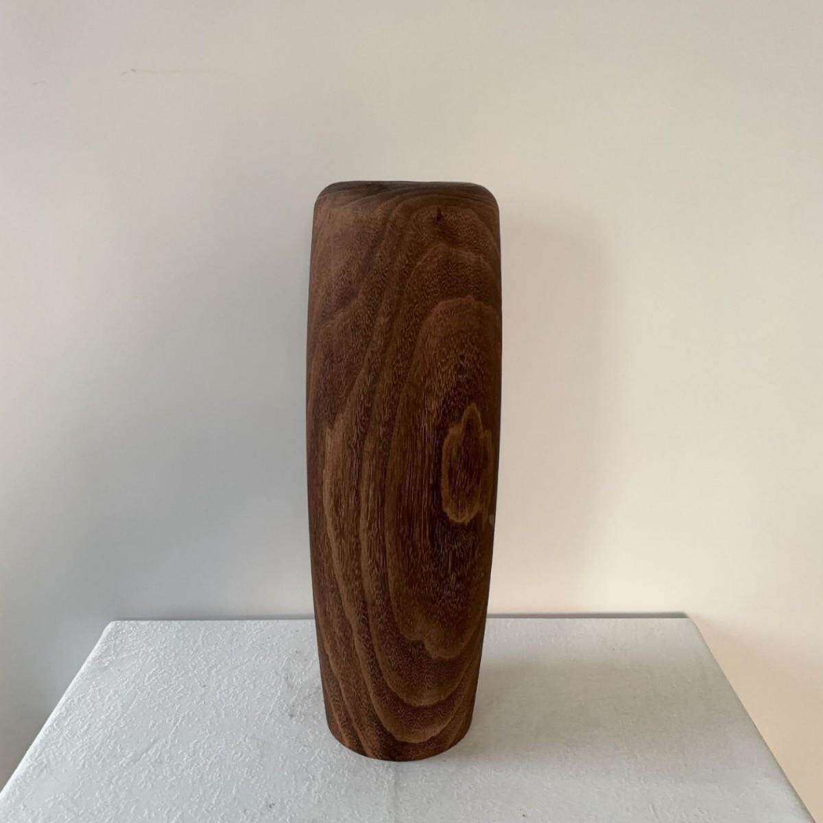 花瓶摆件落地复古大花瓶干花装饰插花木质工艺品