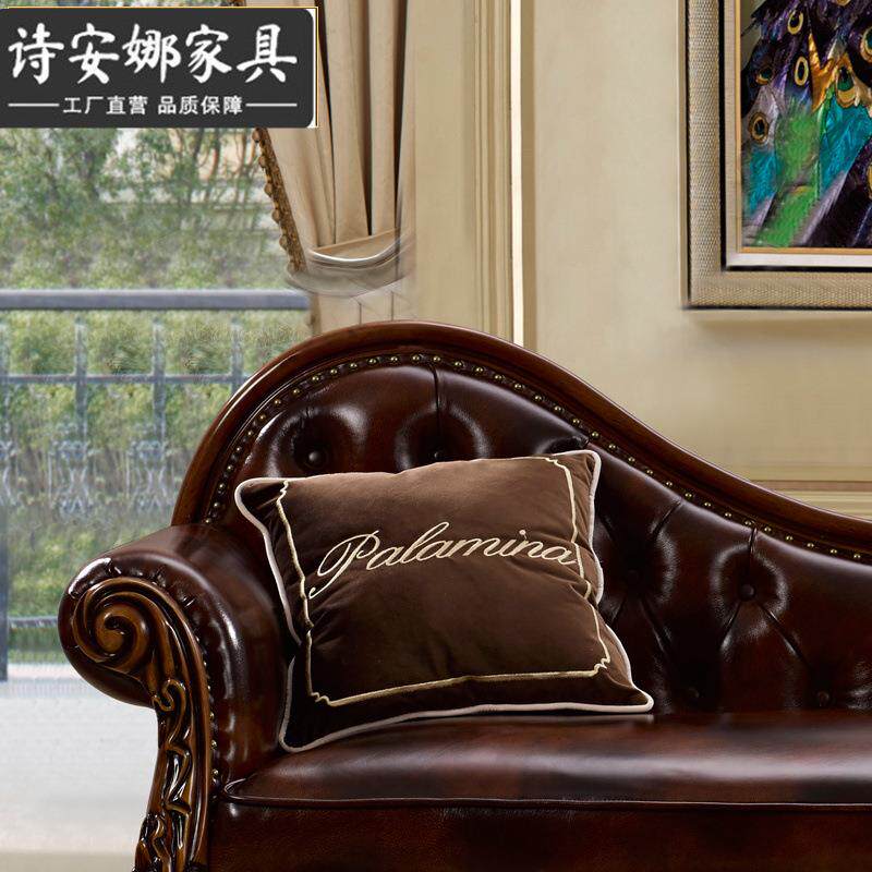 欧式客厅沙发 美式躺椅 轻奢休闲位 整装 贵妃沙发床