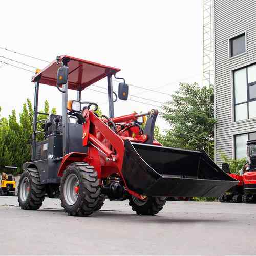 T150E电动轮H227式装载机新能源电动铲车型家用小农用装载抓夹机
