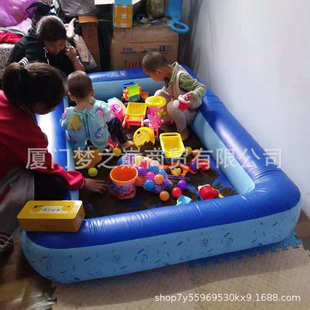 洛蔓得家庭充气水池海洋球池室内外儿童波波球池养鱼池钓鱼池沙池