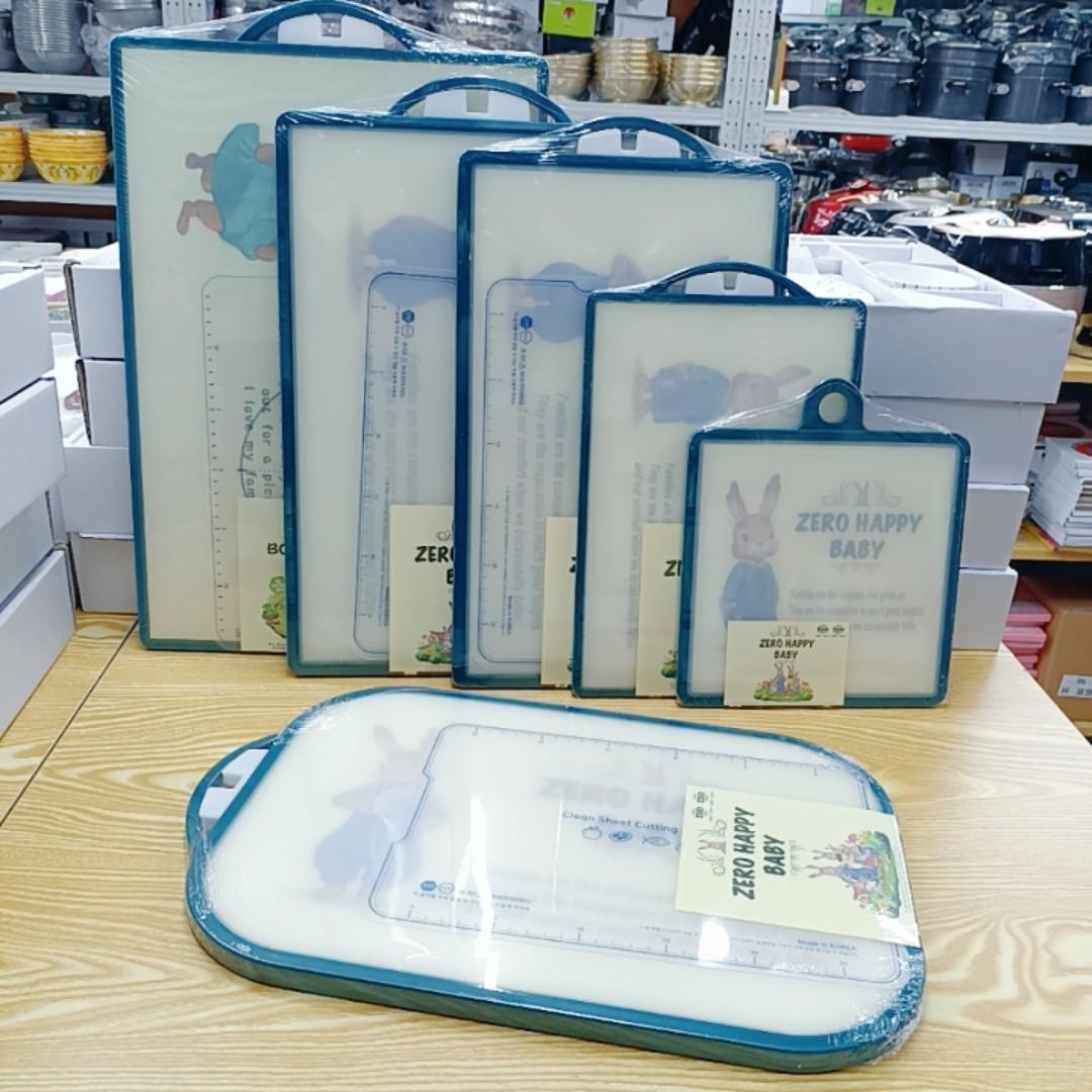 彼得兔切菜板两双面韩国进口抗菌抑菌防霉加厚PE塑料副食品板砧板