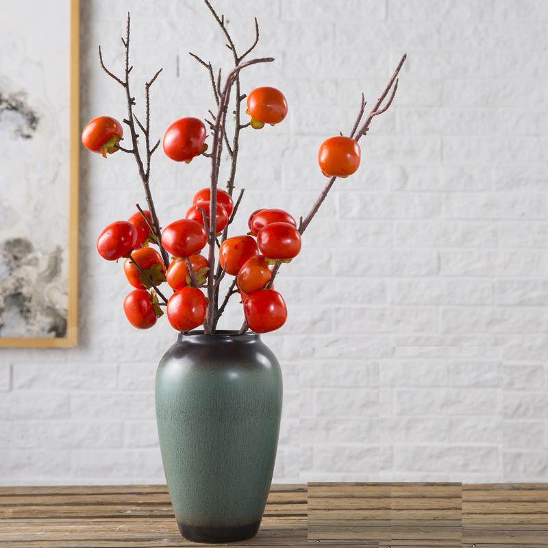 高档景德镇陶瓷古罐中式复干花水养花瓶客美厅装饰电奢视柜轻插花