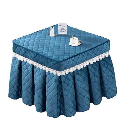 加绒烤火桌子罩套正方形烤火炉布罩烤火被电炉罩套烤火罩加厚套子