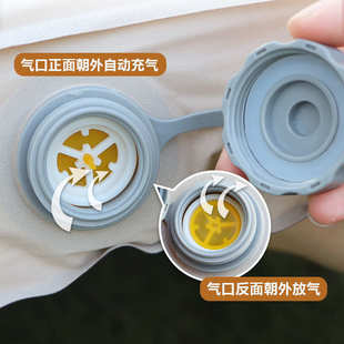 新款 充气垫户外防潮充气床野营露营春亚纺睡垫 单人充气垫脚踩式