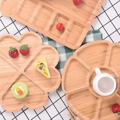 Creative Fresh Food Preservation Tray Bamboo Bowls Plates