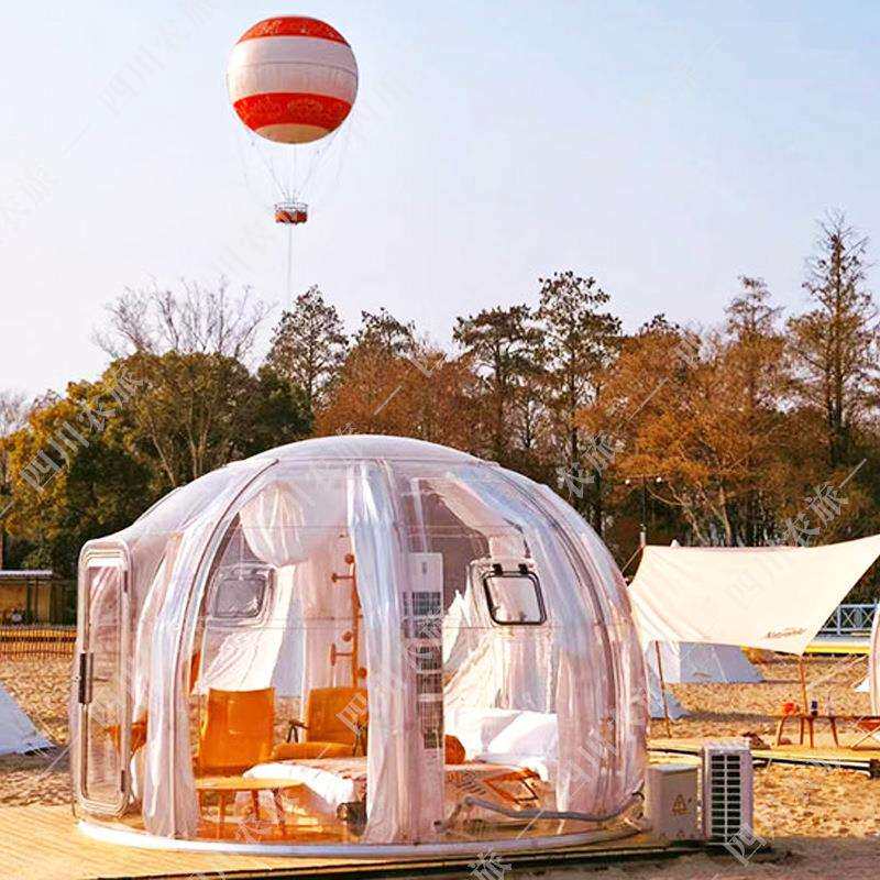透明泡泡屋民宿户外可移动阳光房休闲餐厅网红星空房生产厂家小型