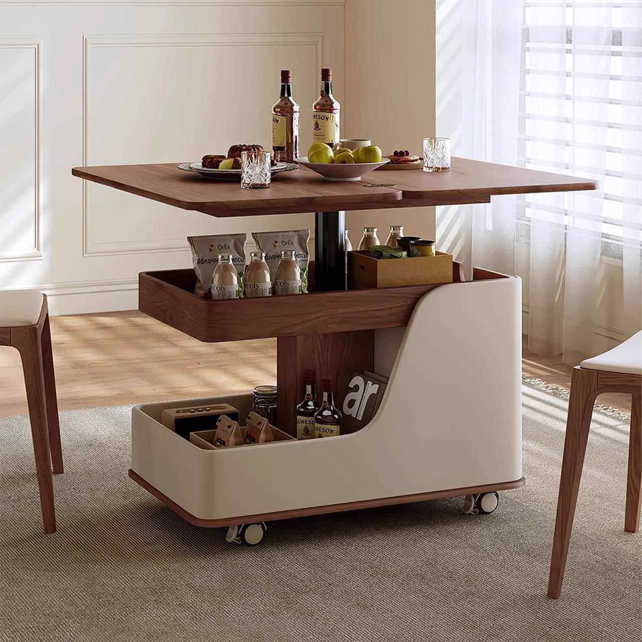 移动边几可移动折叠茶几小户型客厅小推车实木多功能升降旋转边柜,住宅家具,移动边几/推车,淘宝优惠券,粉丝福利购,淘宝优惠卷