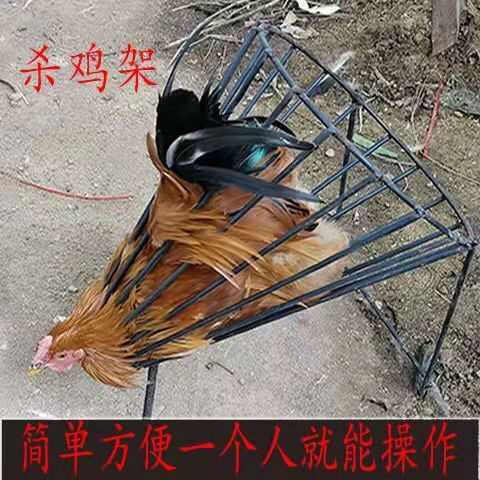 杀鸡鸭神器杀鸡架专用工具淋血器笼特厚加粗稳定宰鹅固定放血架子