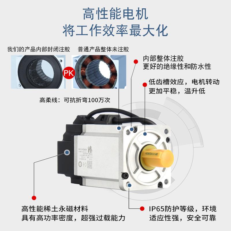 现货80法兰伺.服电机75W234Nm000转小型交流XSB驱动器0套装