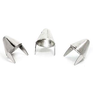 uk77铆钉皮衣马甲朋克机车摇滚两脚爪钉合金环保电镀100颗一包