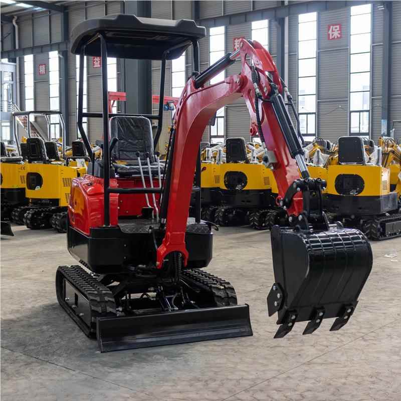 源头HT18小挖工厂1800KG带式微挖履掘机混破凝土碎 农用挖果园小