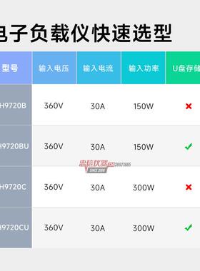 贝奇 CH9720B彩屏程控电子负载仪CH9720CU电池容量放电老化仪