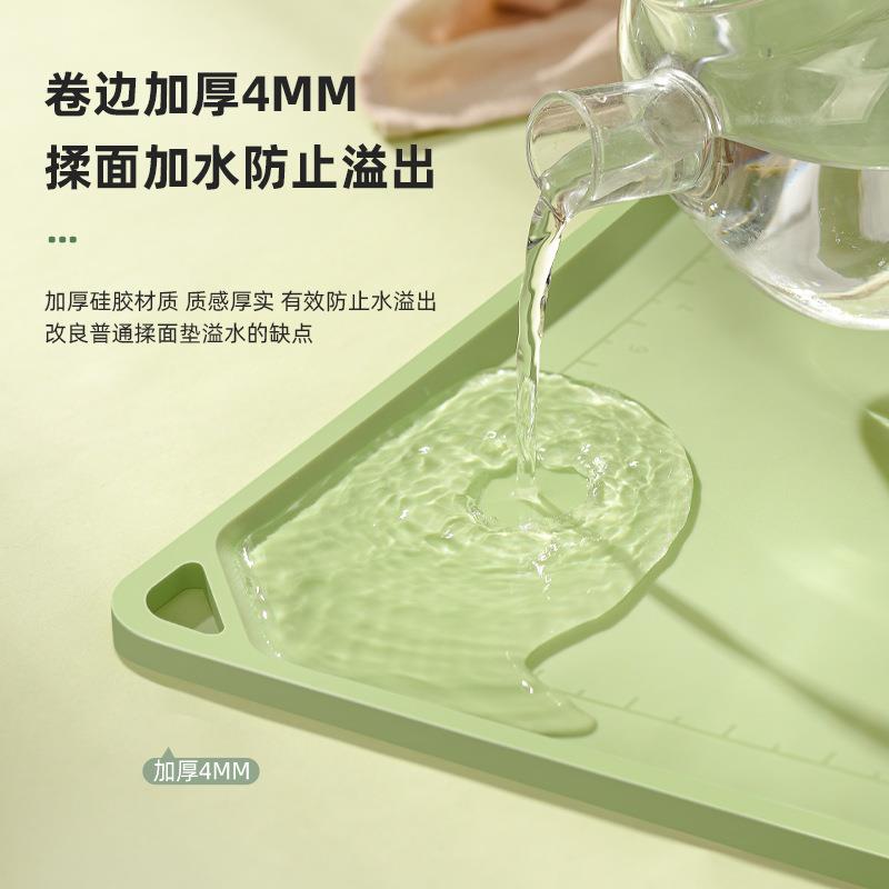 新款直销加大送切面刀加厚厨房面板烘焙和面擀面食品级硅胶案板揉