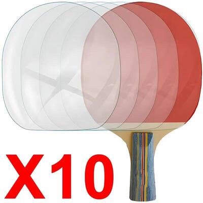 2/10Pcs Ping Pong Racket Protective Film Sticky Transparent