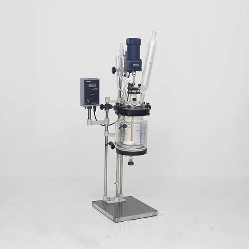 供应5L50L100L实验室玻璃反应器FC502夹套真空反应釜