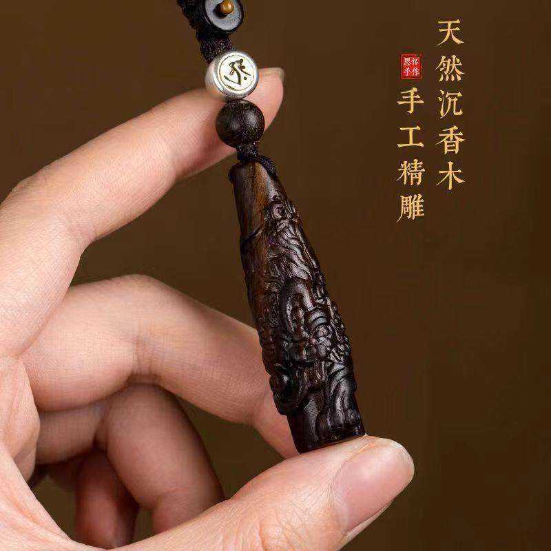 文莱沉香木貔貅生肖本命佛男女款高档项链情侣平安吊坠饰品链