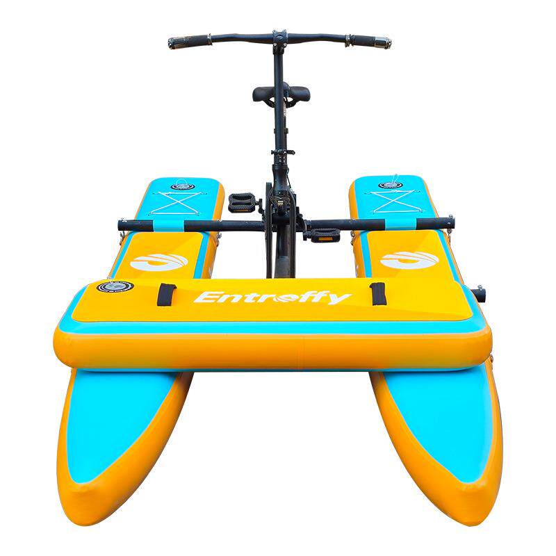厂家供应景点观光船 水上休闲设备充气单人水上自行车 水上单车